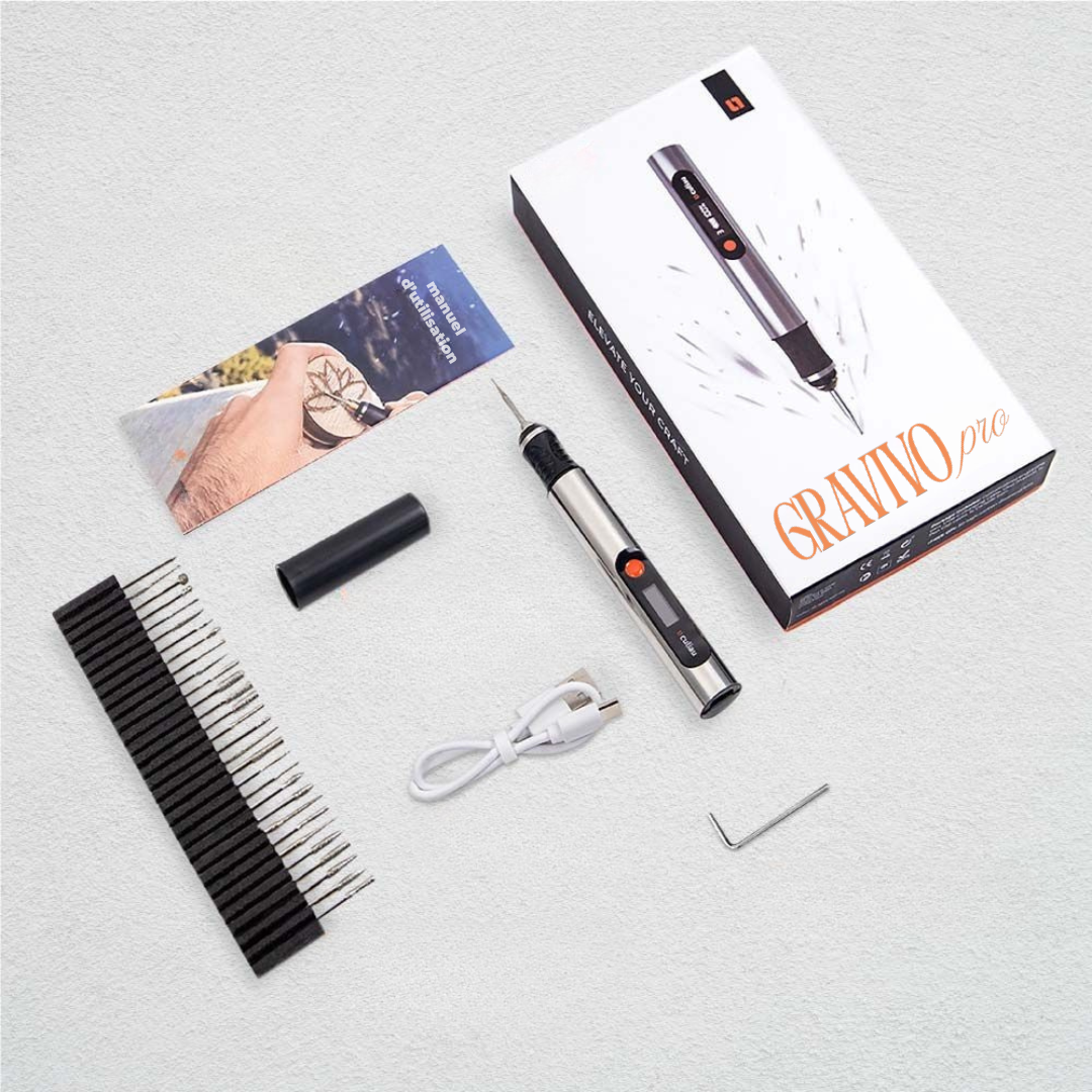 Gravivo pro - Stylo Graveur Sans Fil